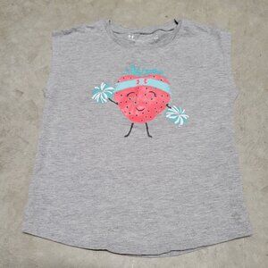 🛒 3/$20 Kids Under Armour Sleeveless Heatgear strawberry Tee size 3T